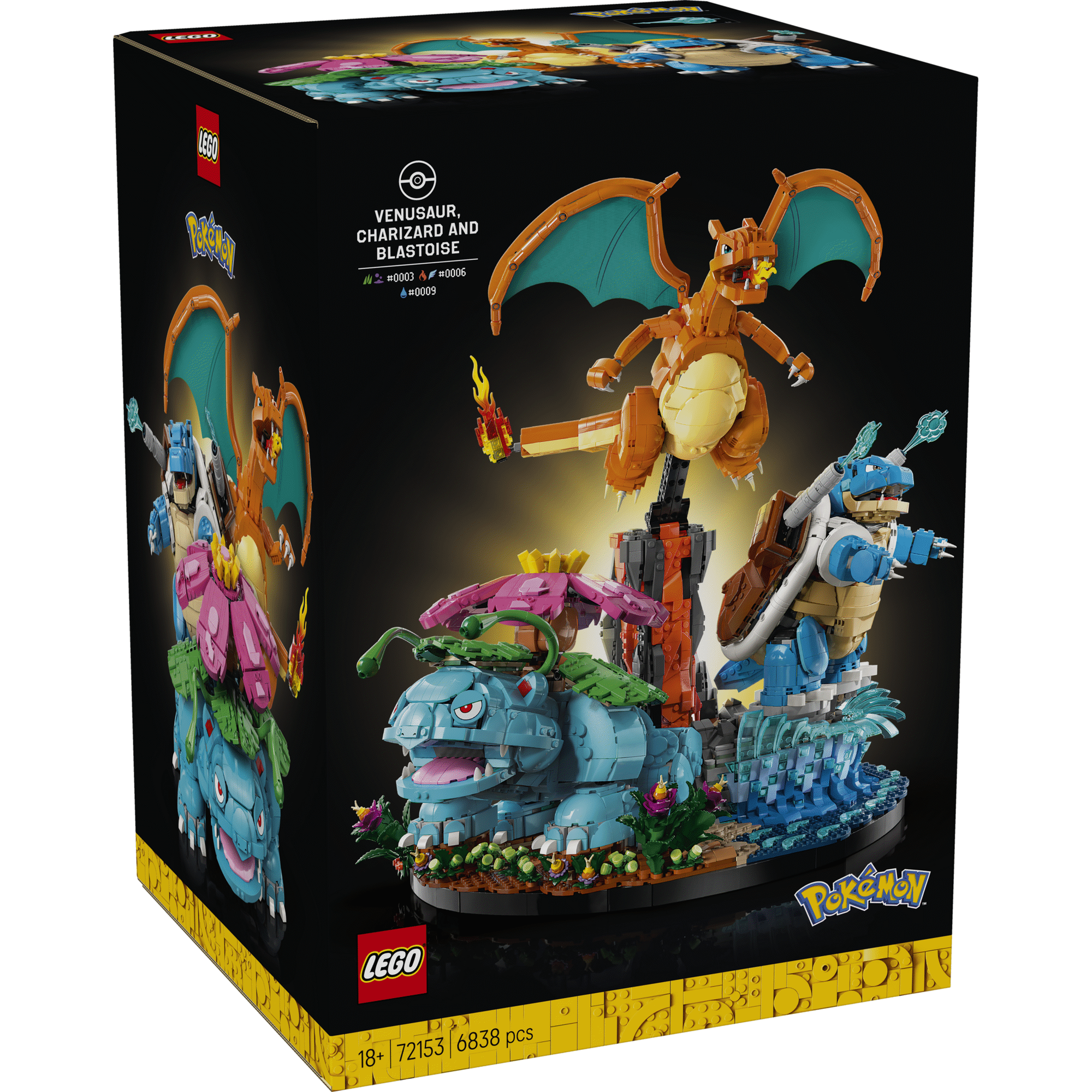 LEGO Pok&eacute;mon - Venusaur, Charizard e Blastoise - 72153