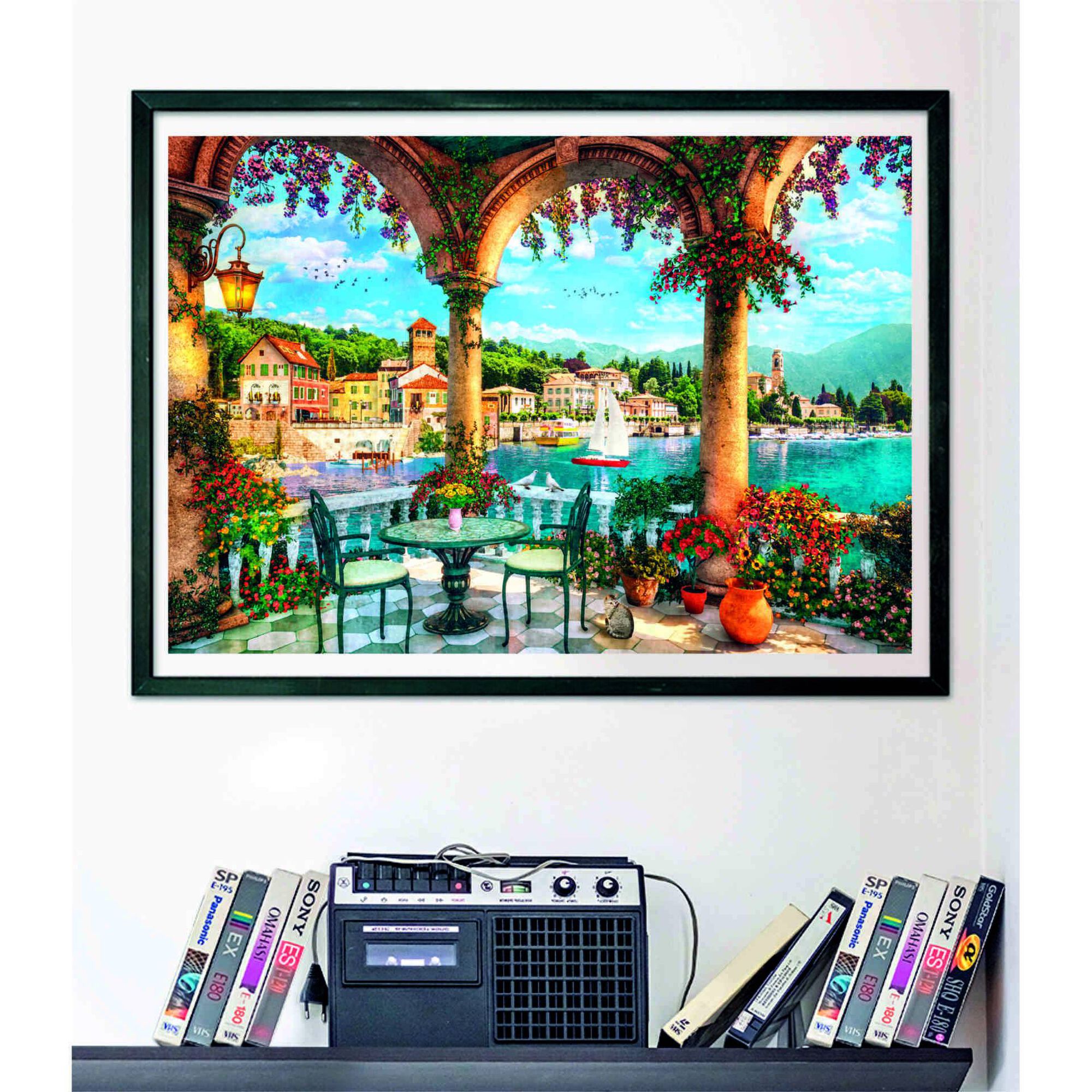 Puzzle Balcony View Of Lake 1000 Pe&ccedil;as