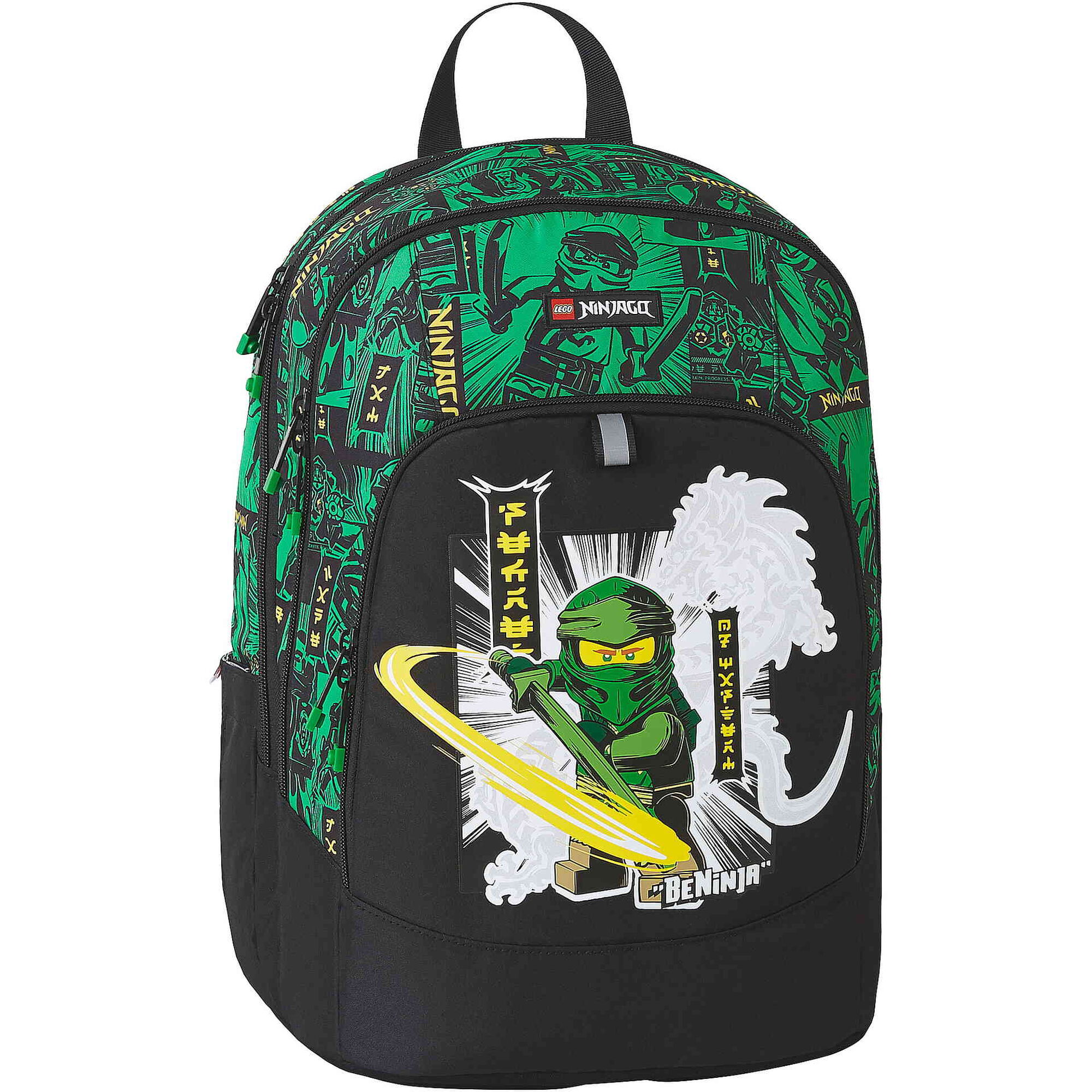 Mochila Preta e Verde Be Ninja