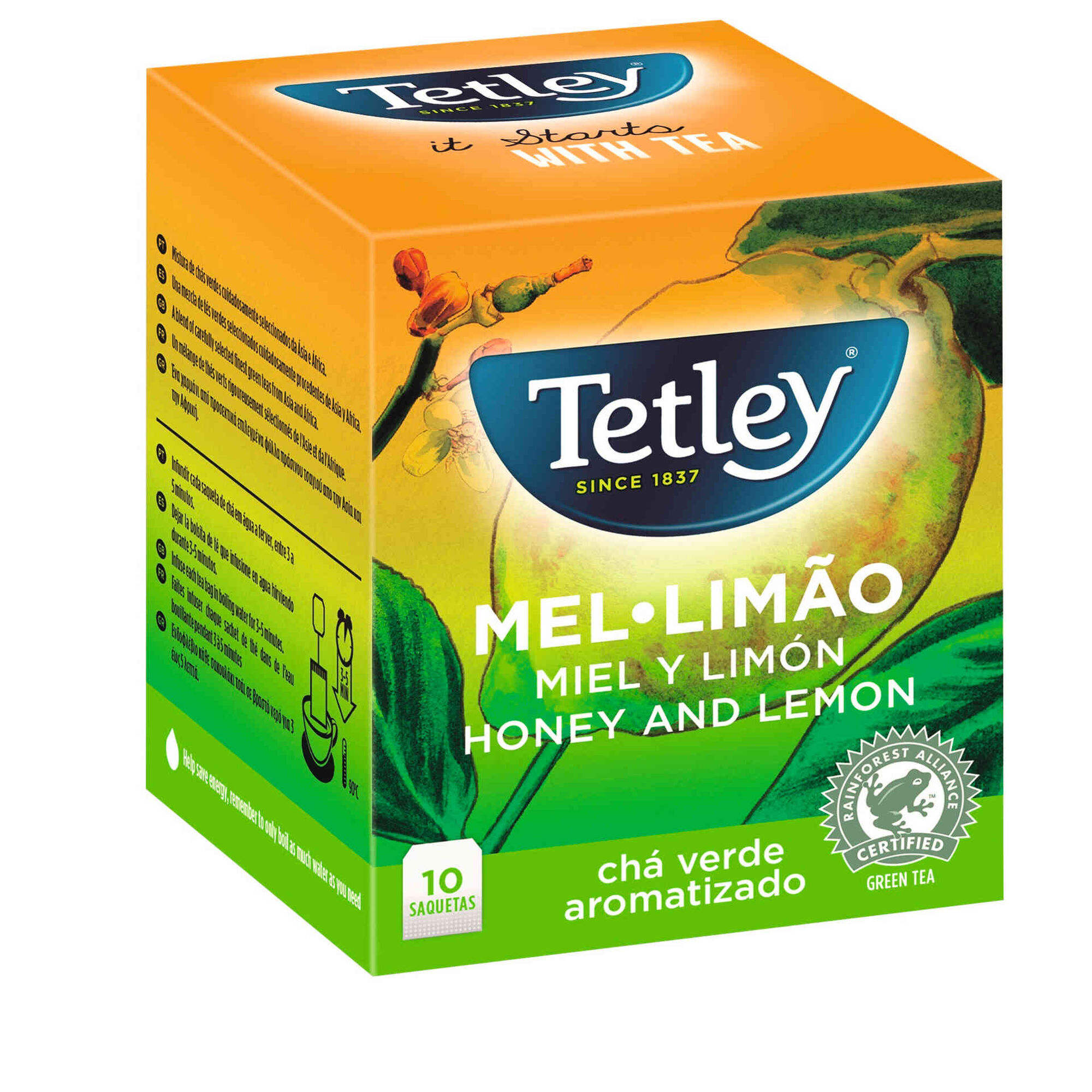 Chá Verde, Mel e Limão Saquetas