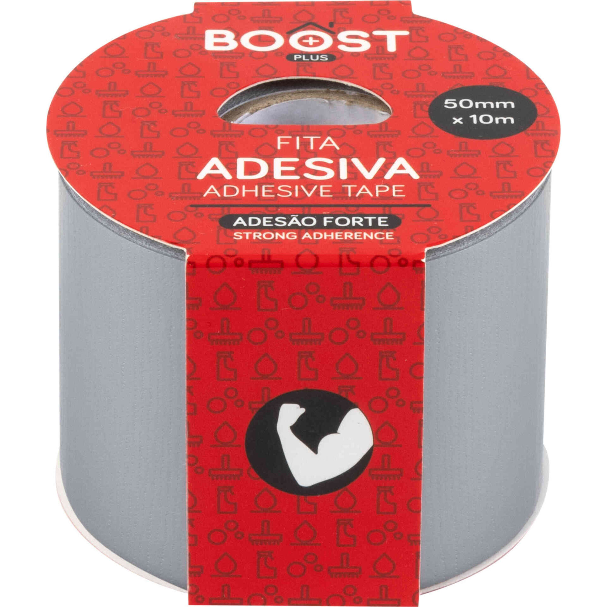 Fita Americana Cinza 10mx50mm Boost