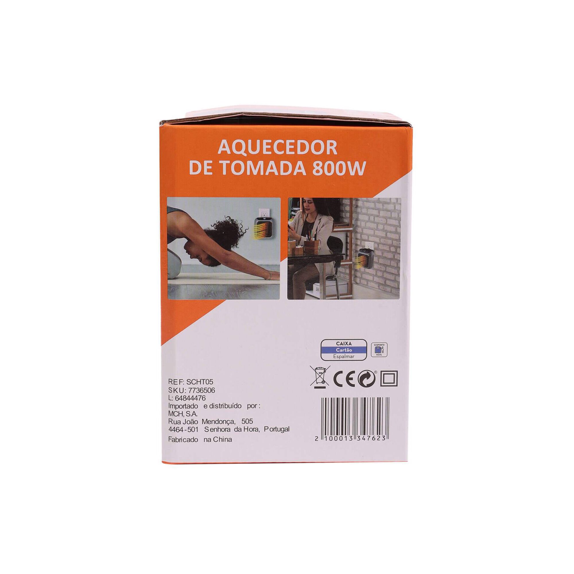 Aquecedor de Tomada 600W (v&aacute;rias cores) Bazar&atilde;o