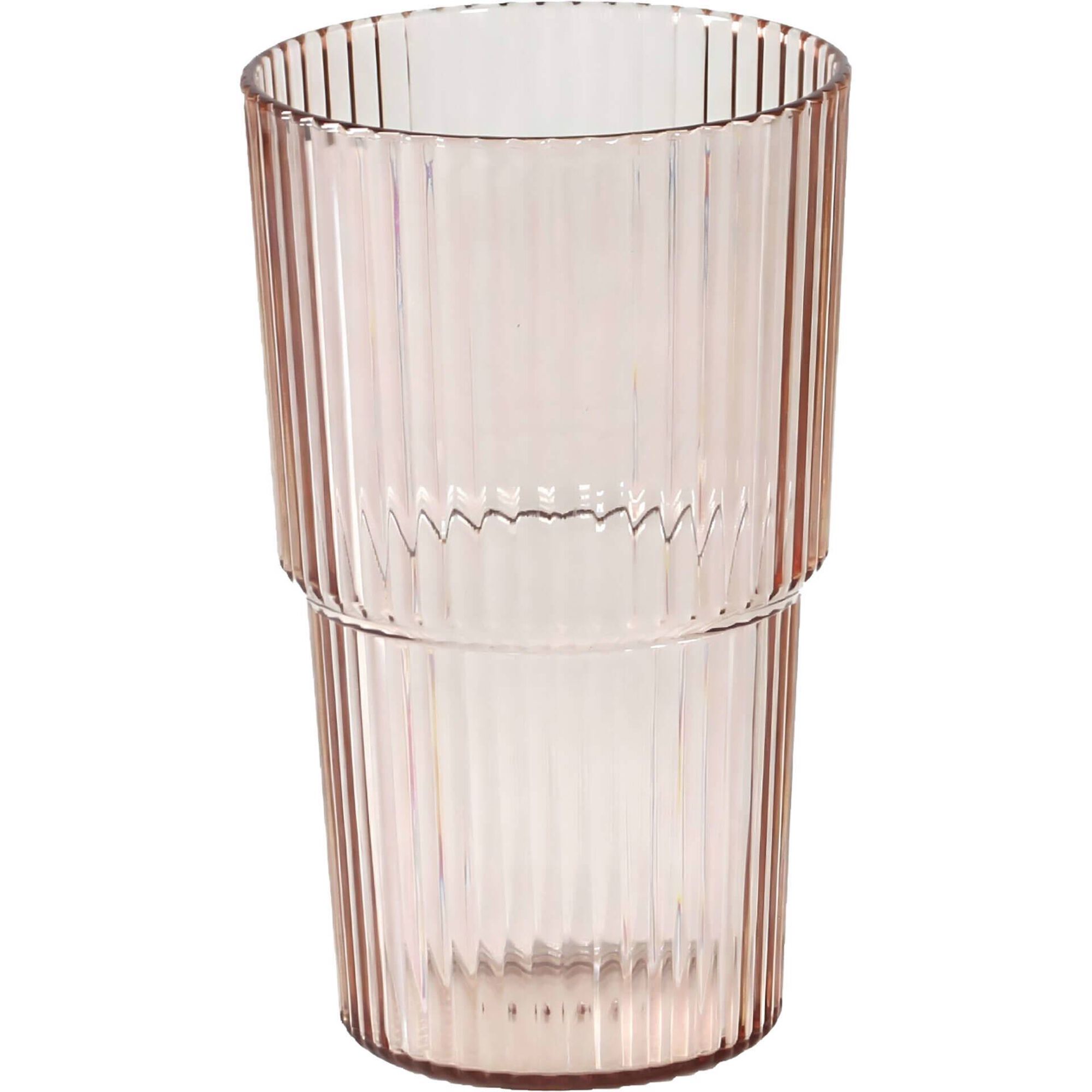 Copo Pl&aacute;stico 550ml Rosa Goiaba Kasa