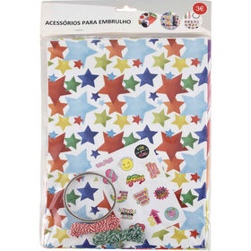 Conjunto de Acess&oacute;rios para Embrulho Bazar&atilde;o