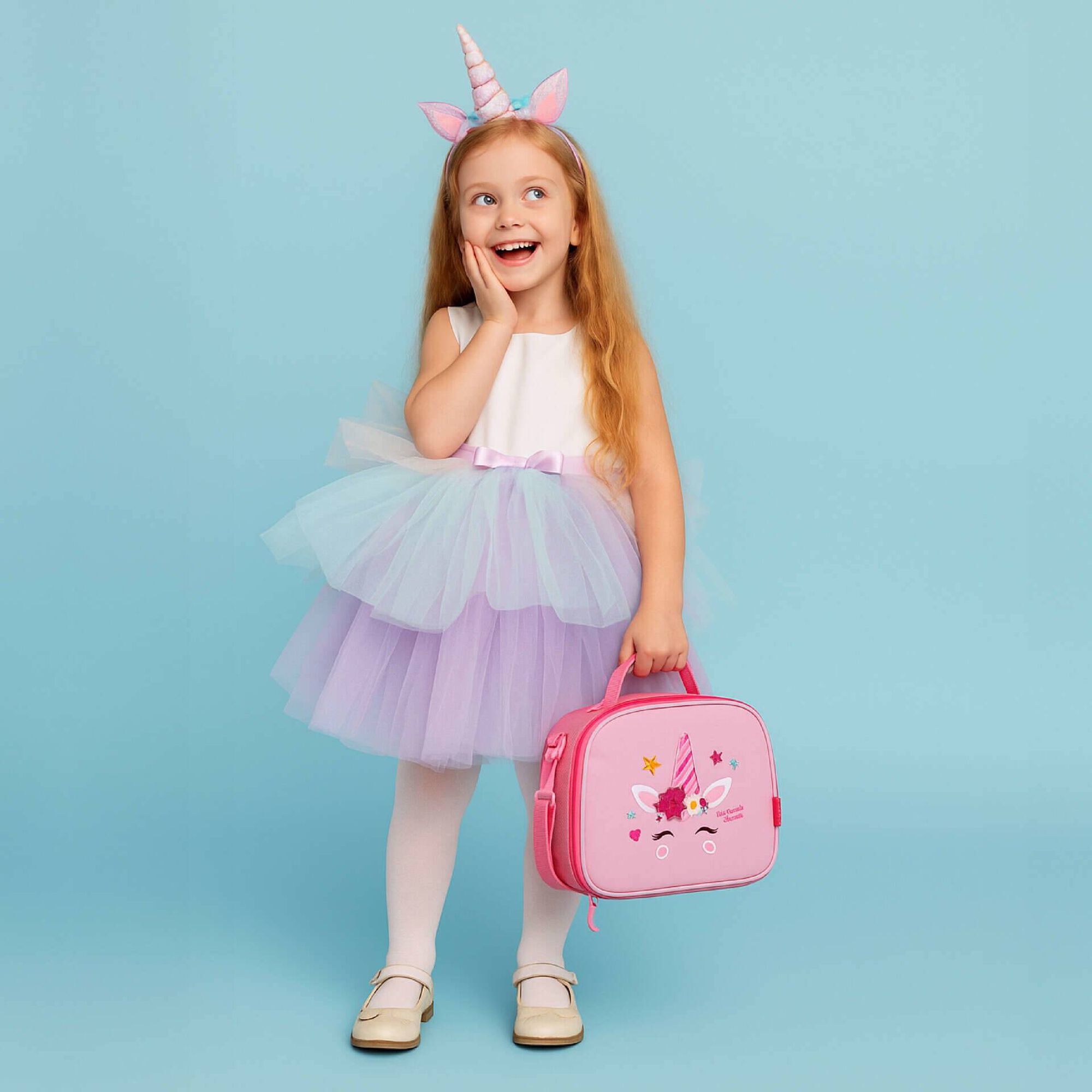 Lancheira 5L Rosa Unicorn