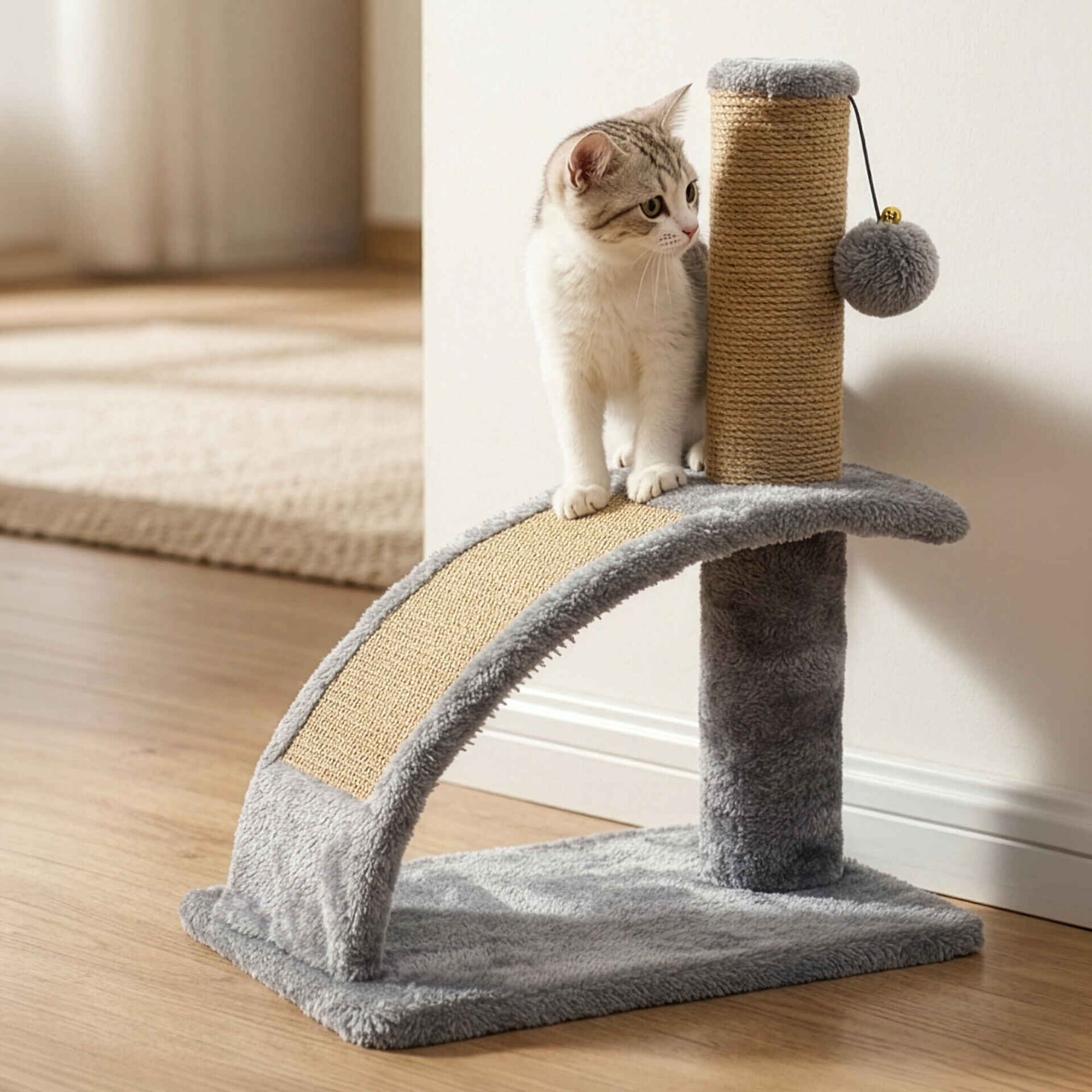 Arranhador para Gato 43cm Natural Lupi Linx