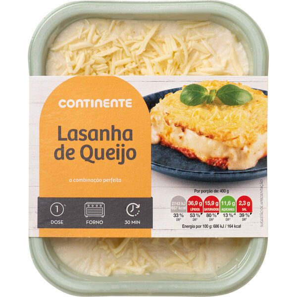 Lasanha de Queijo Continente