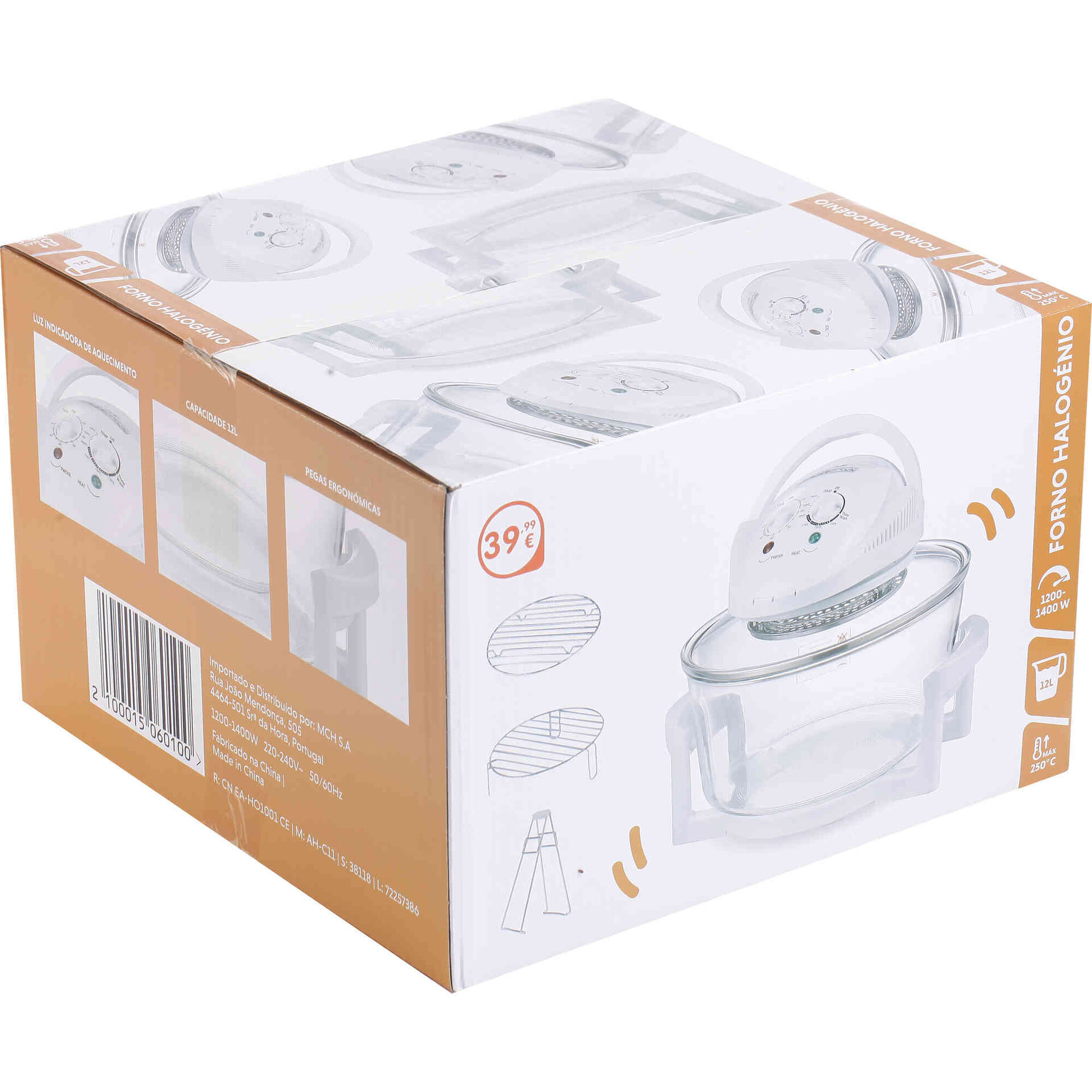 Mini Forno Halogéneo 12L Branco