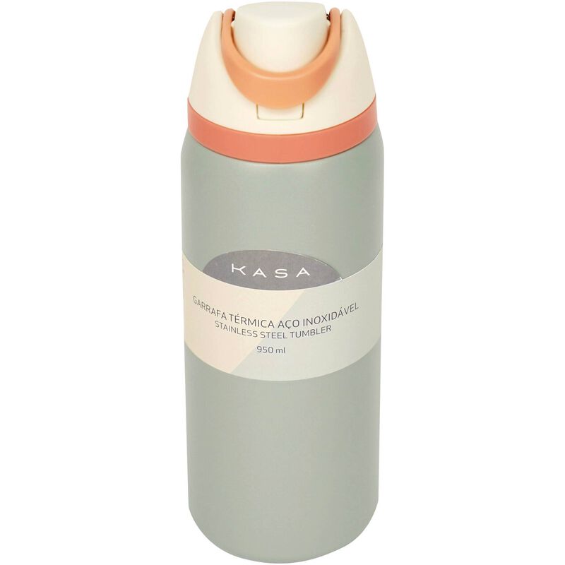 Garrafa Térmica 950ml Verde Kasa