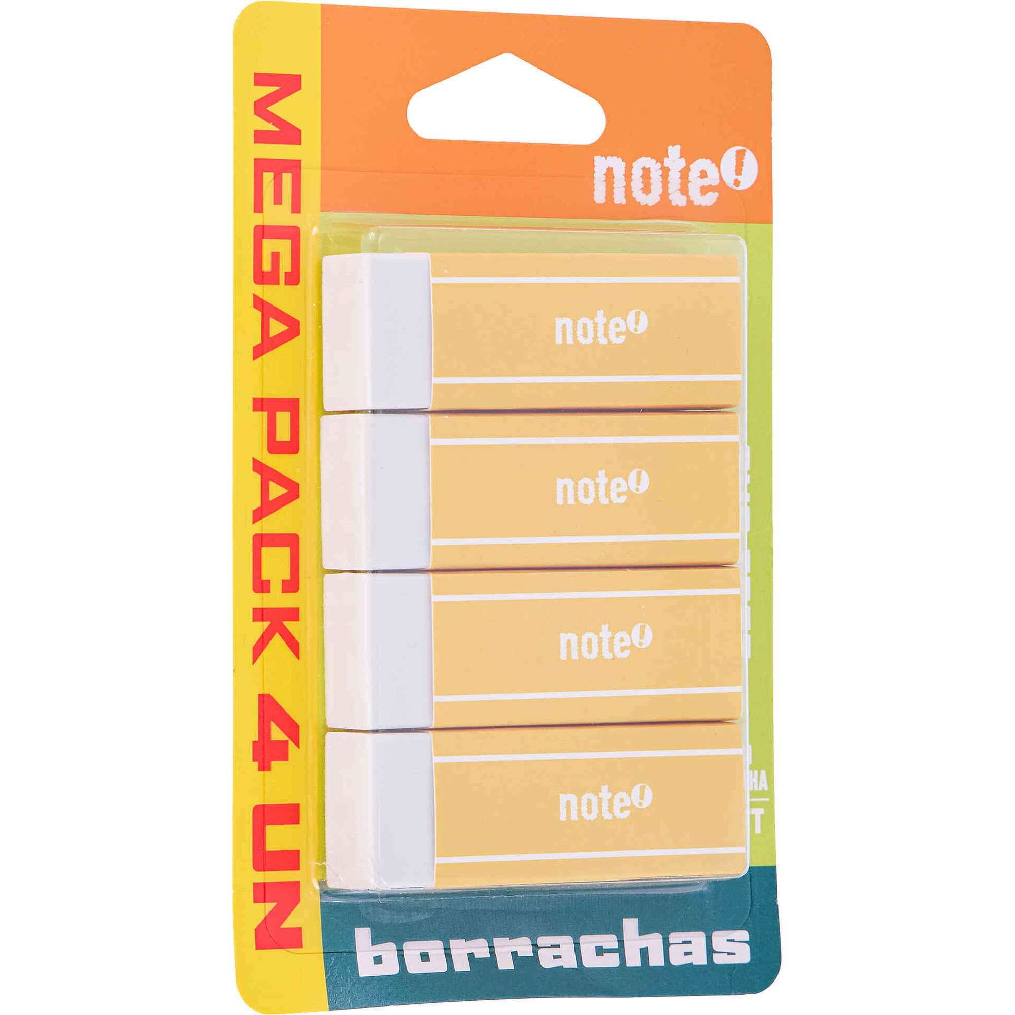 Conjunto 4 Borrachas Brancas Note!