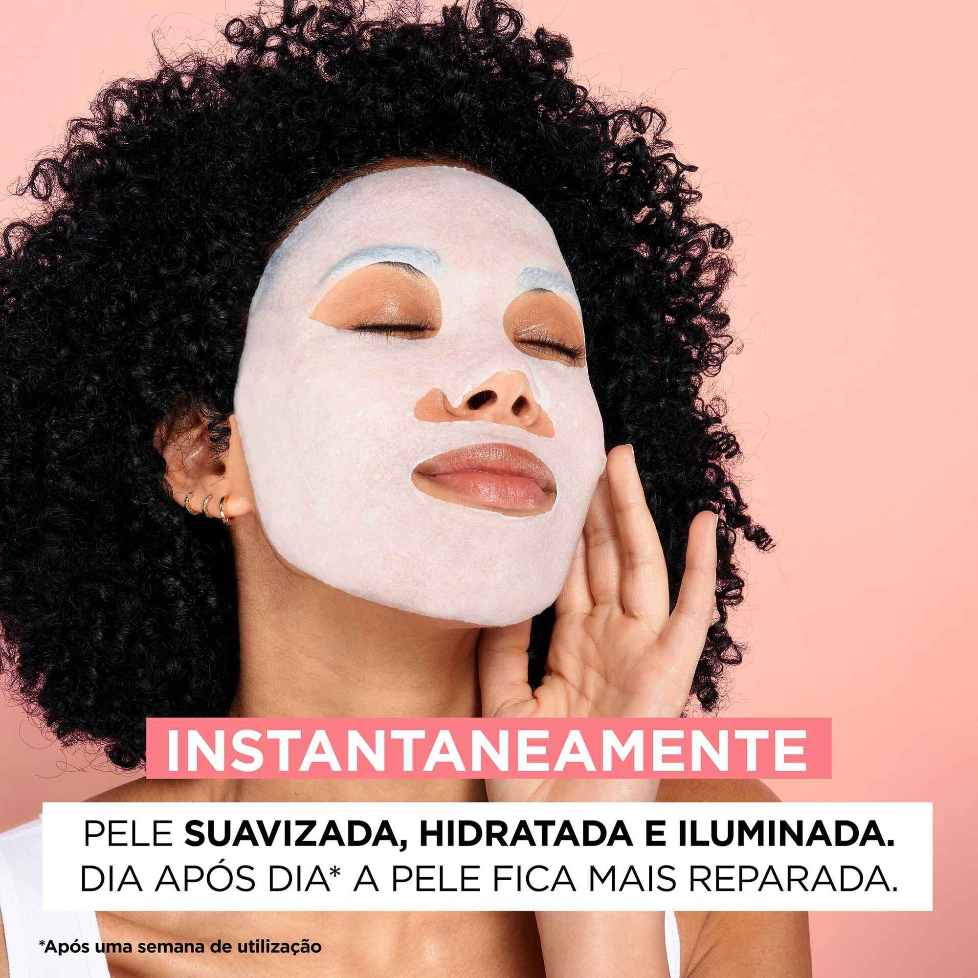 M&aacute;scara Facial de Tecido Probi&oacute;tica