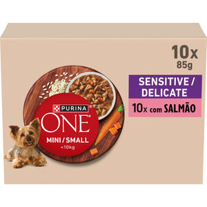 Comida Húmida para Cão Mini Delicate Salmão Purina One Mini