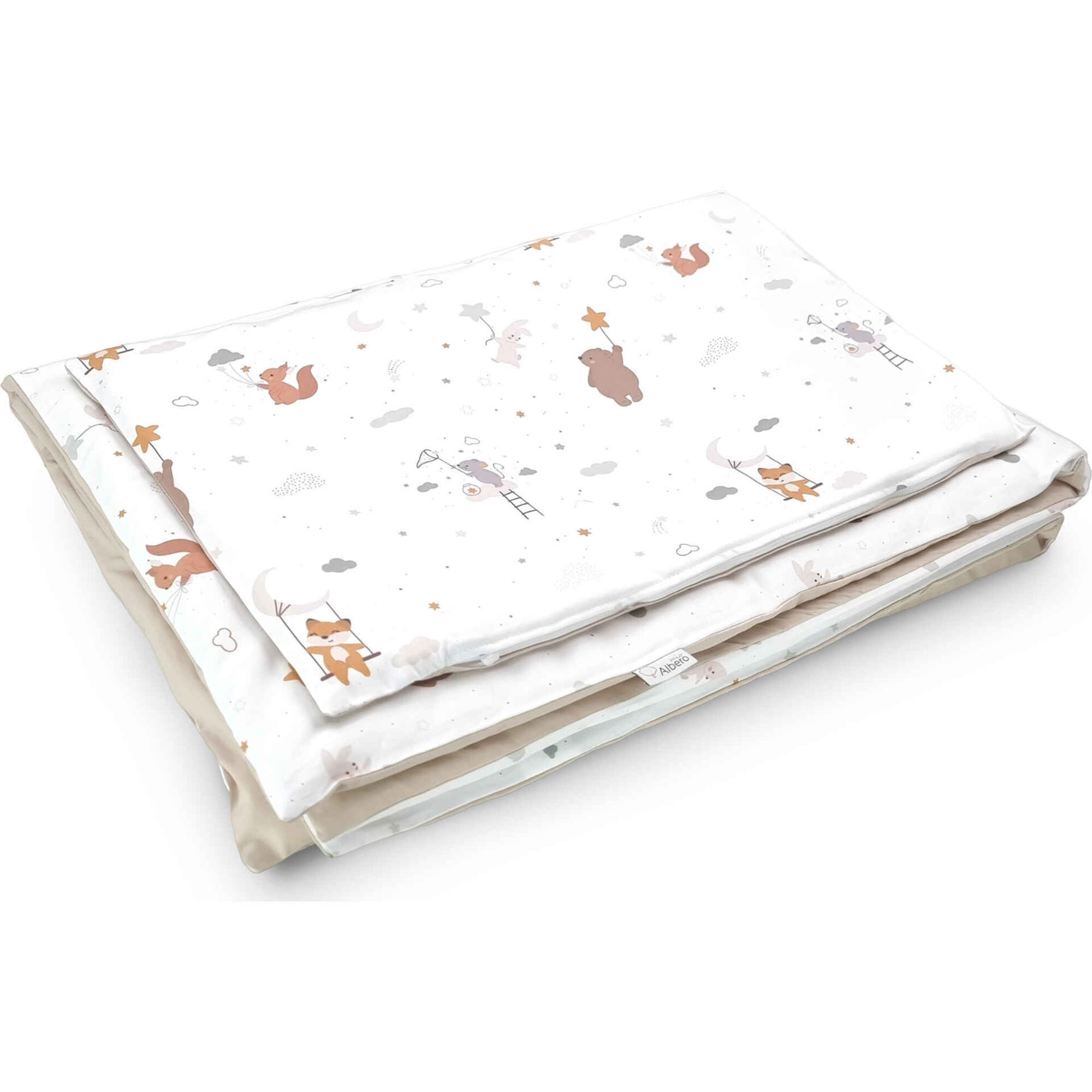 Conjunto Capa Edred&atilde;o e Fronha Almofada Ratinho Twinko