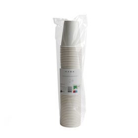 Conjunto 50 Copos Cerveja Papel Branco 35cl