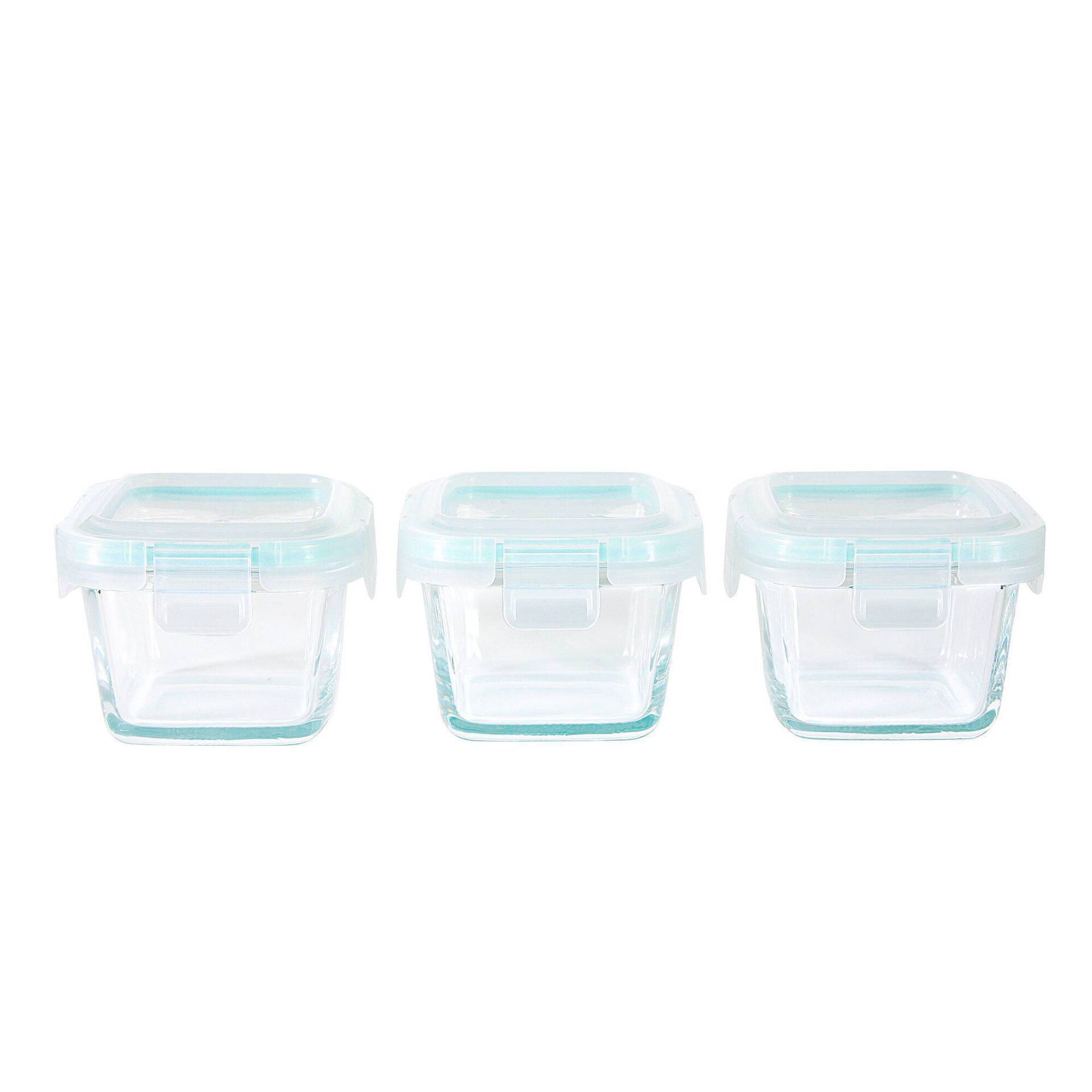 Conjunto 3 Caixas Herméticas Vidro Conjunto 3 Caixas Herméticas Vidro