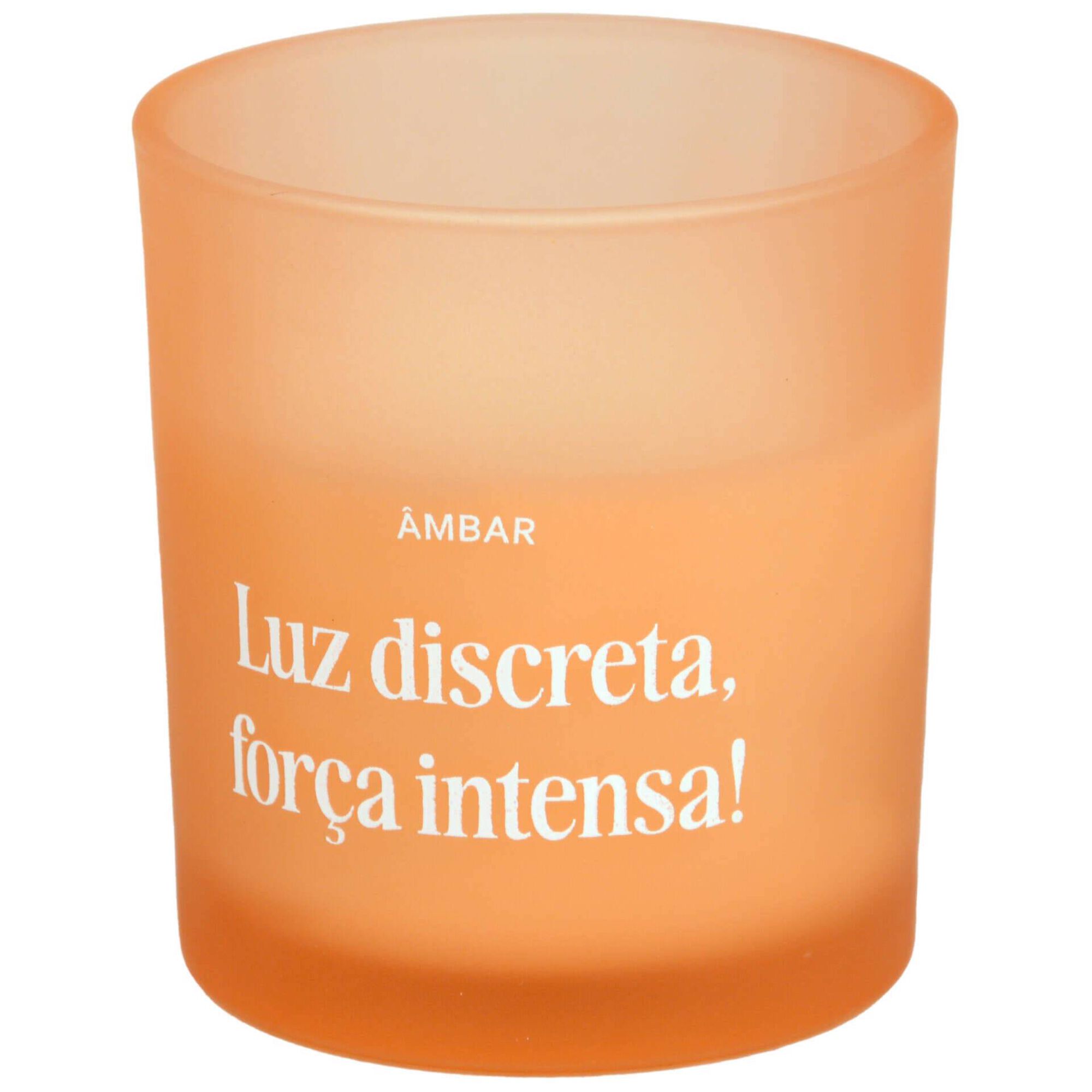 Vela em Copo Vela 370g Âmbar
