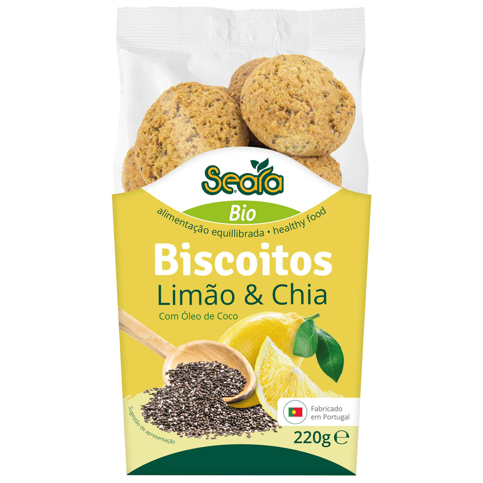 Biscoitos Limão e Chia