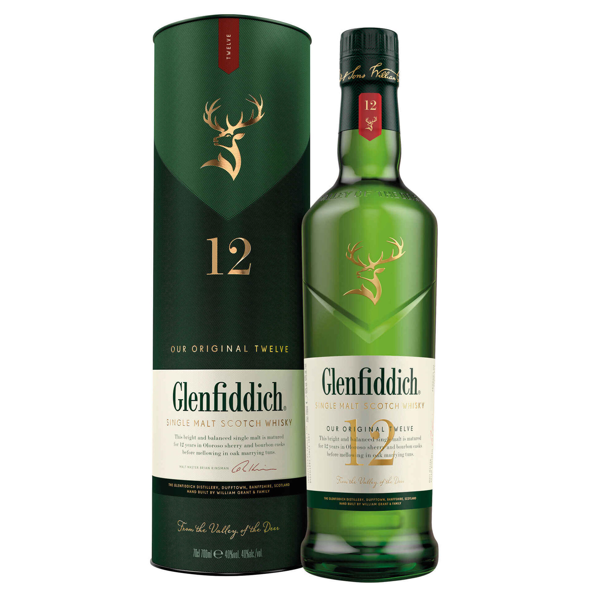 Whisky Malte Glenfiddich 12 Anos