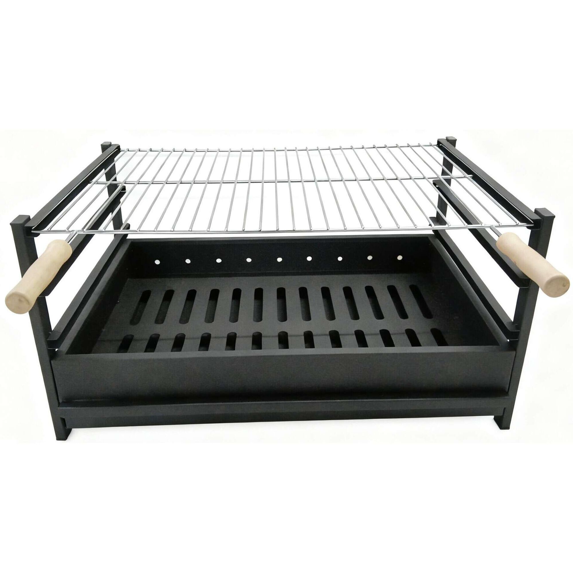 Barbecue Carv&atilde;o 63x42x32cm Preto Funchal BBQ Collection