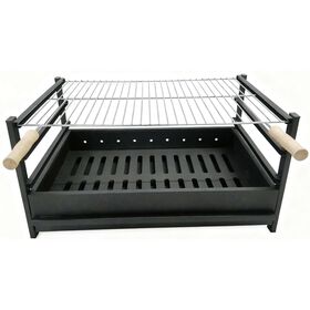 Barbecue Carv&atilde;o 63x42x32cm Preto Funchal BBQ Collection