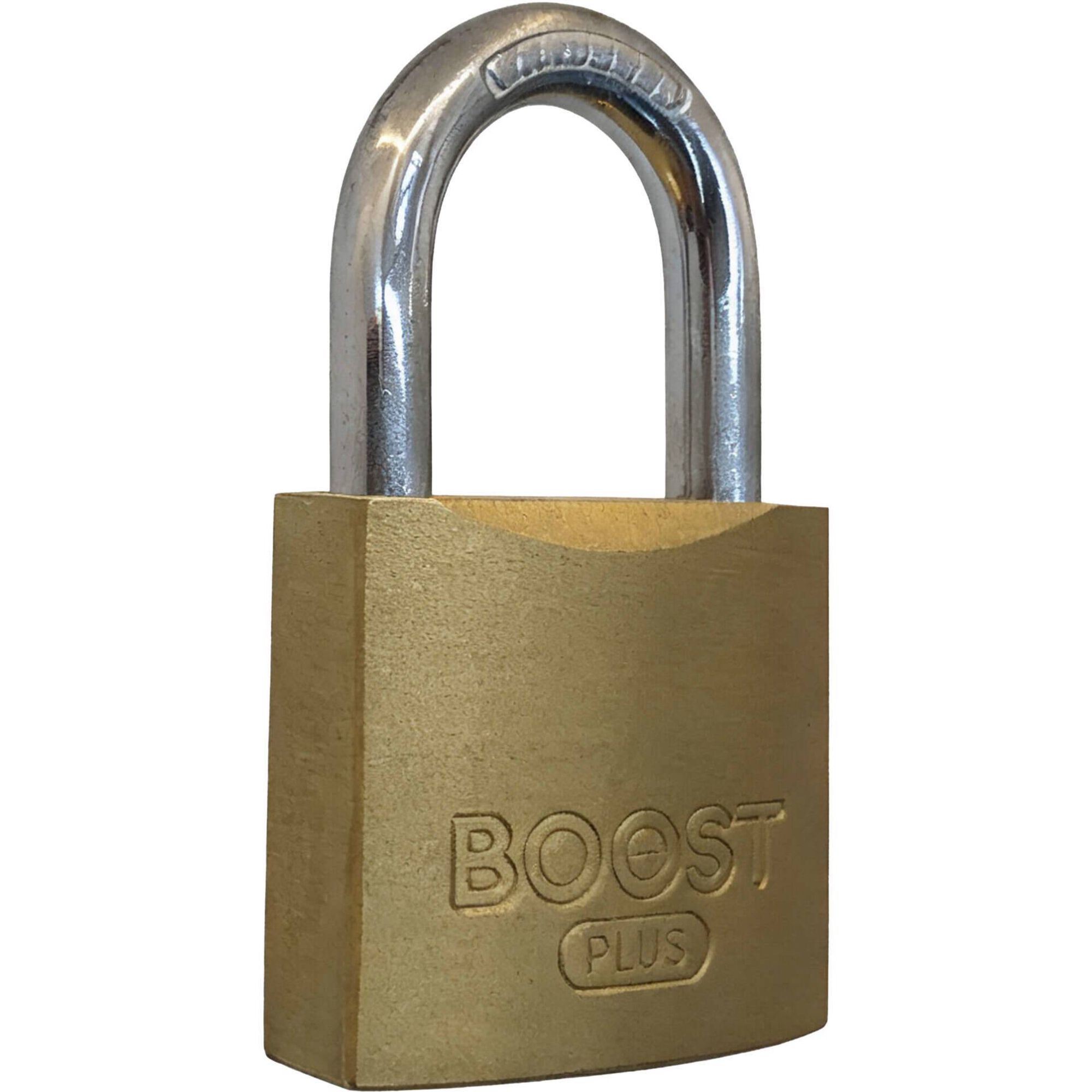 Cadeado Arco Curto com Chave Dourado Boost
