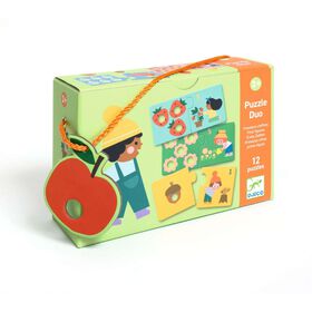 Djeco - Puzzle Duo Primeiros N&uacute;meros 2 Pe&ccedil;as