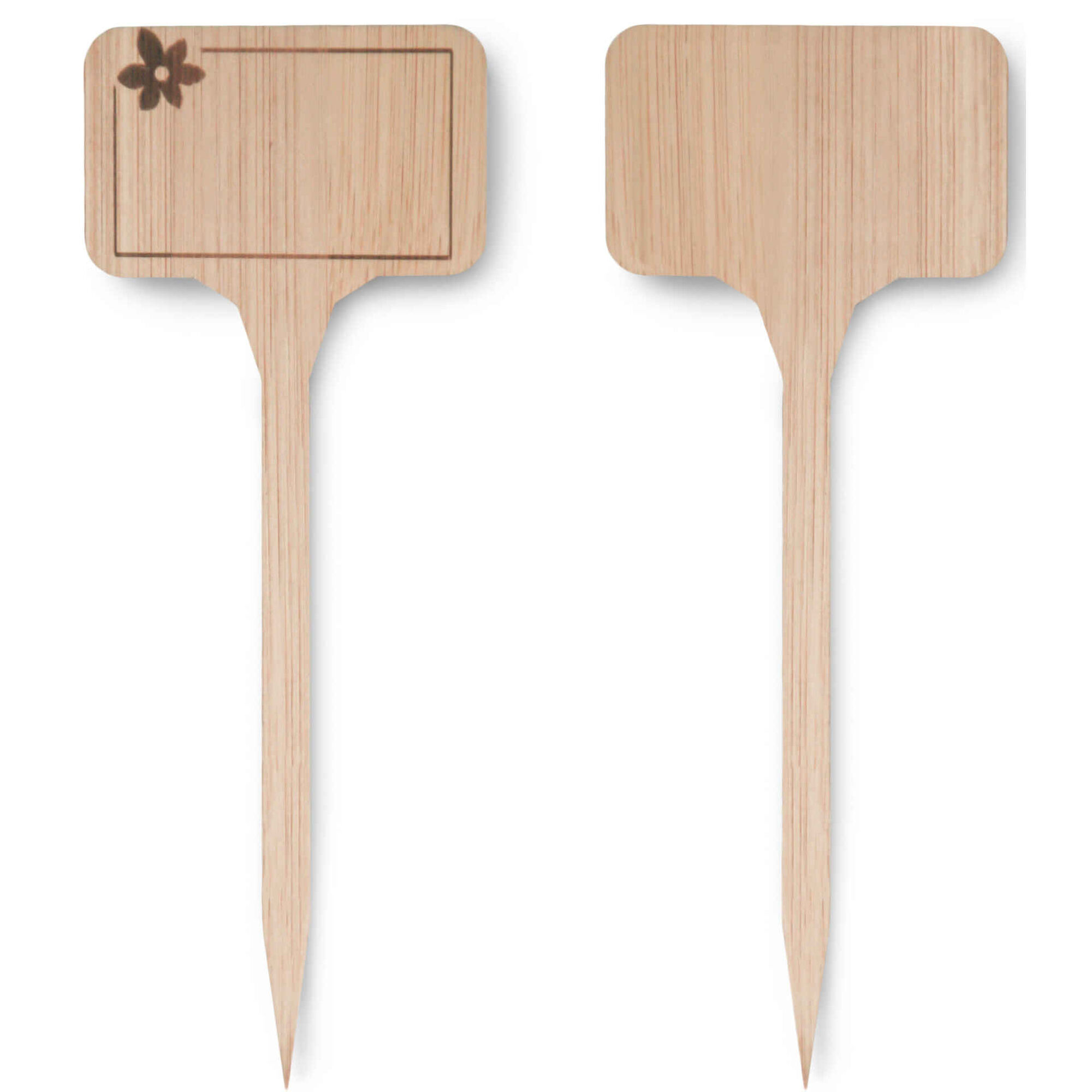 Etiquetas de Bambu "T" 15 cm
