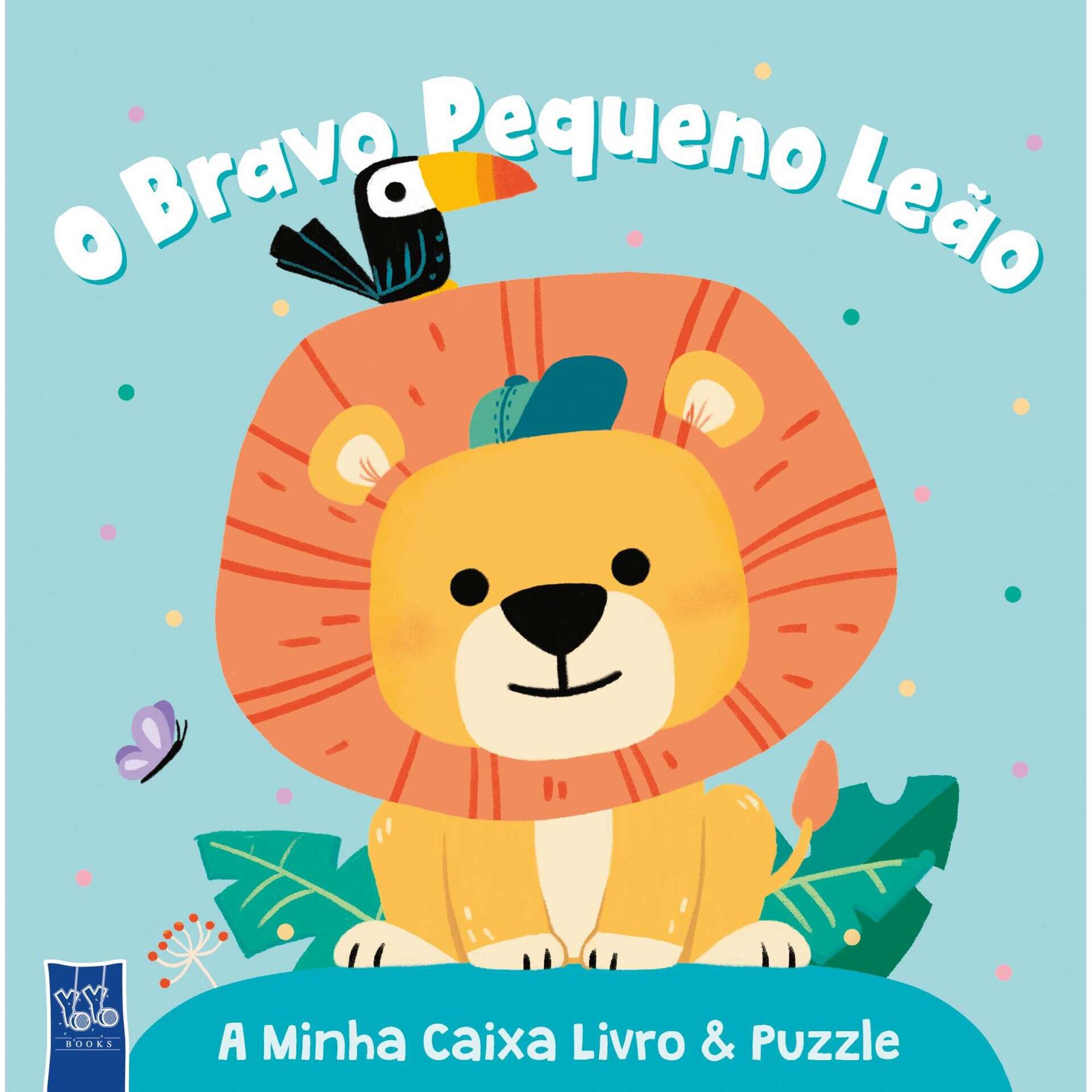 A Minha Caixa Livro & Puzzle - O Bravo Pequeno Leão