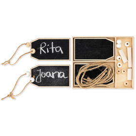 Conjunto 8 Etiquetas Madeira