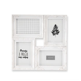 Moldura 4 Fotos Branca