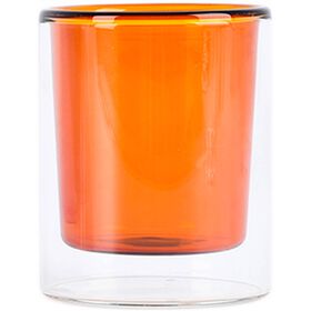 Copo Caf&eacute; 95ml Duplo Amarelo Kasa