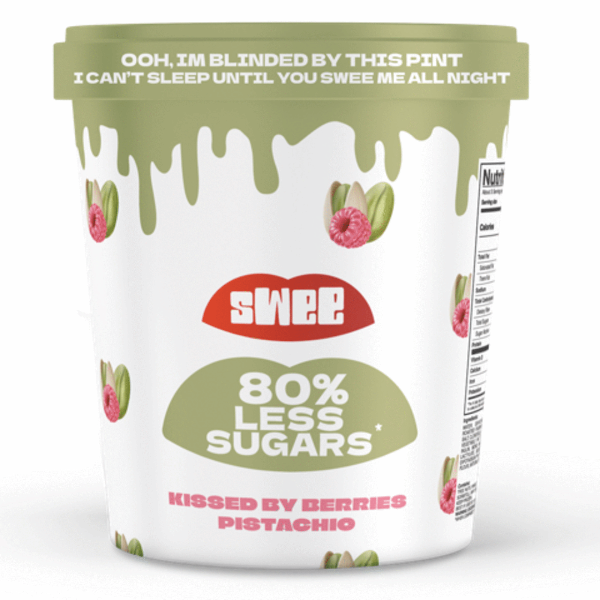 Gelado Framboesa e Pist&aacute;cio Vegan Swee