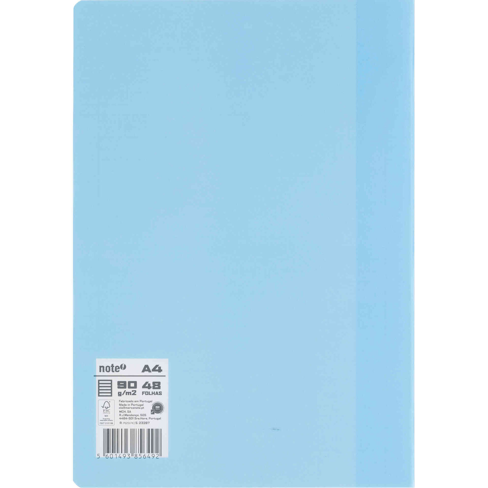 Caderno Agrafado A4 Pautado Pastel (v&aacute;rias cores) Note!