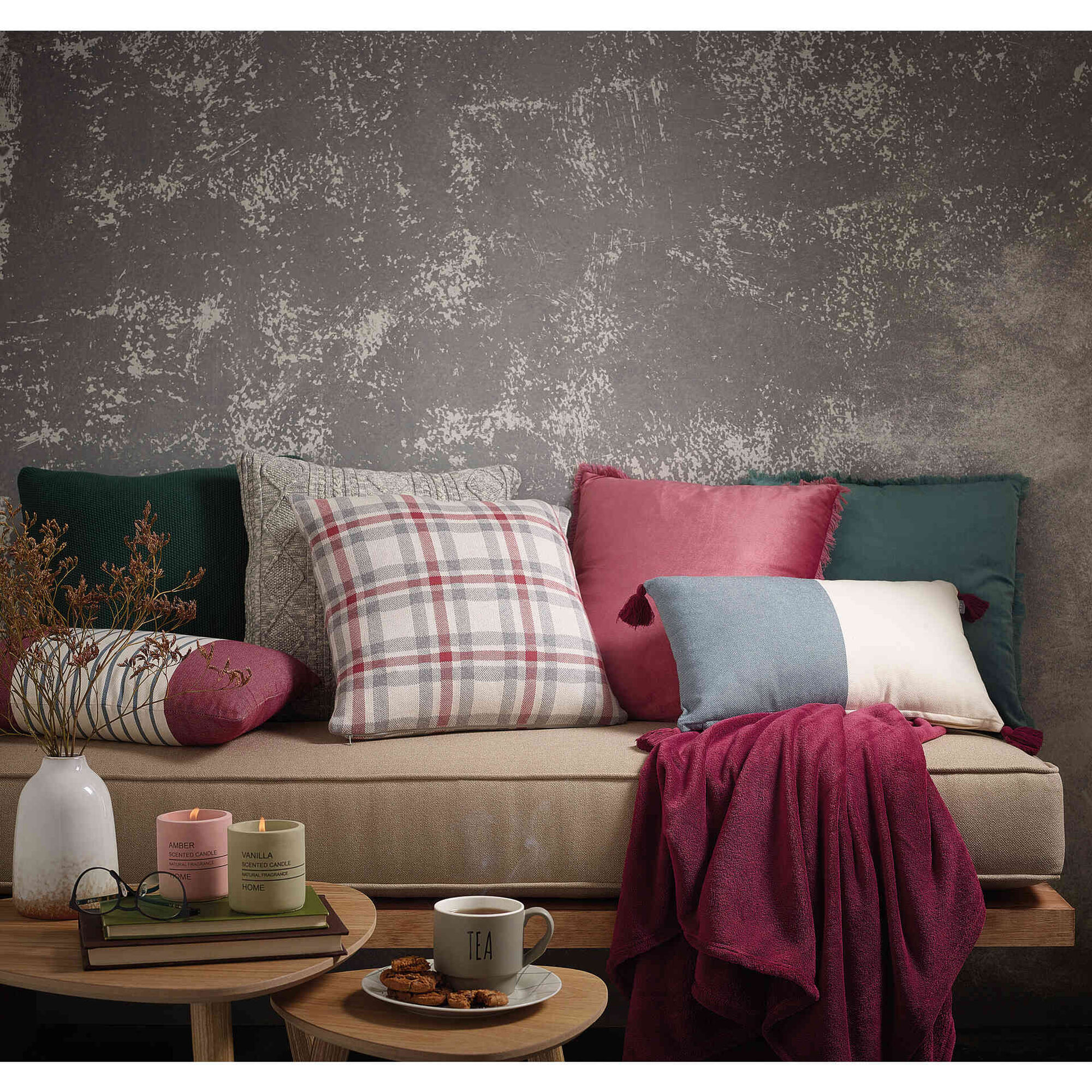 Conjunto 2 Mesas Apoio Madeira Houston