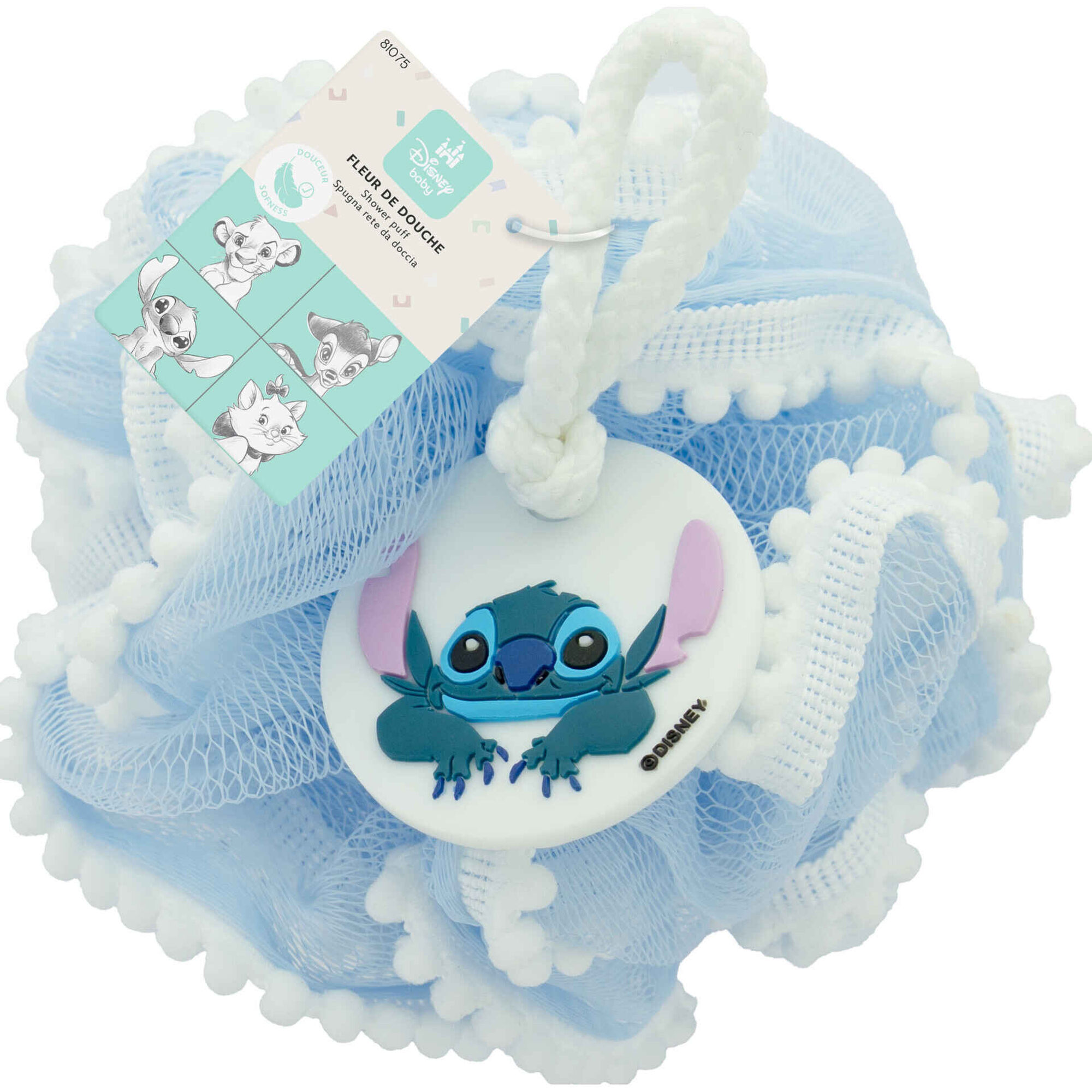 Esponja de Banho Flor Stitch Abc