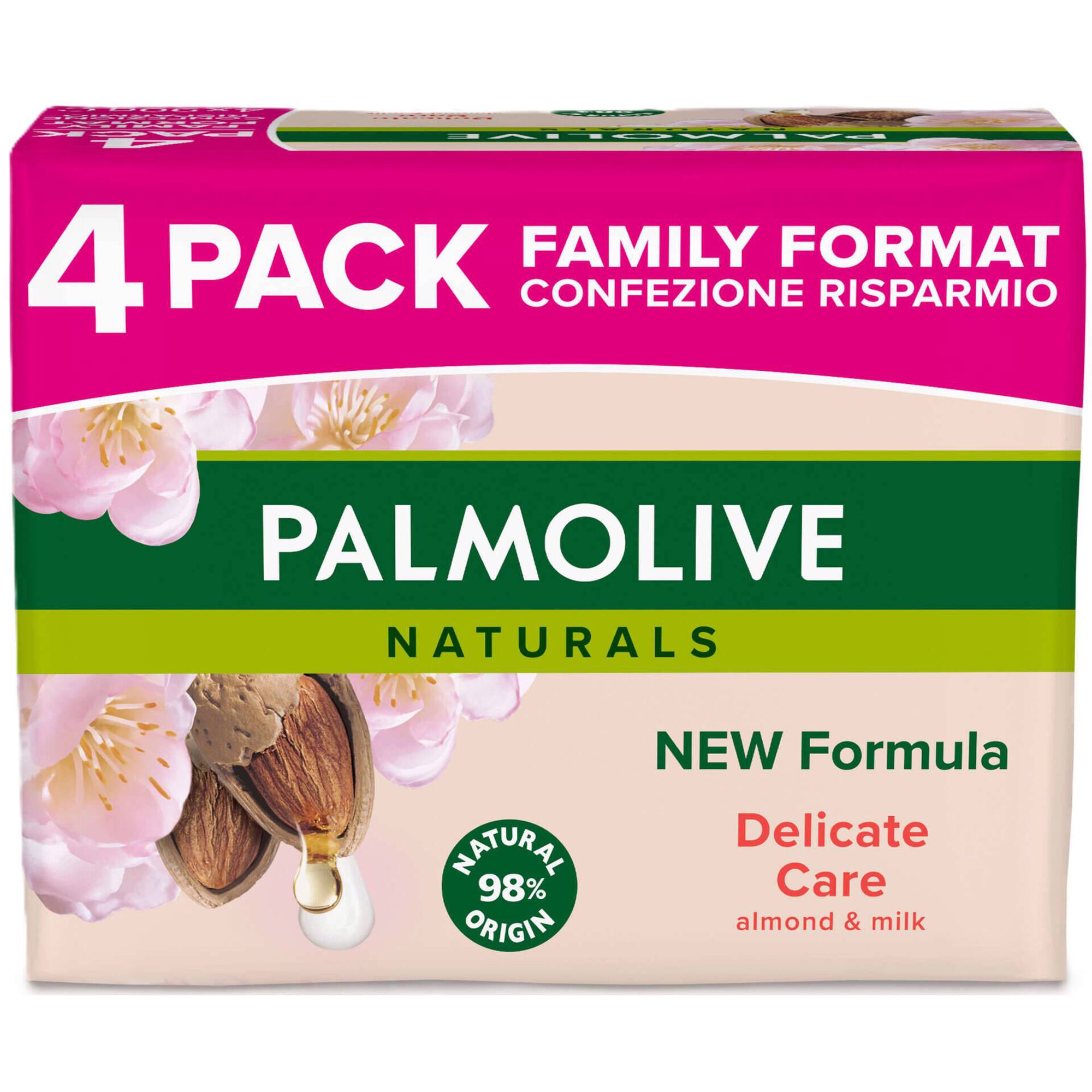 Sabonete S&oacute;lido Naturals Am&ecirc;ndoas Delicate Care