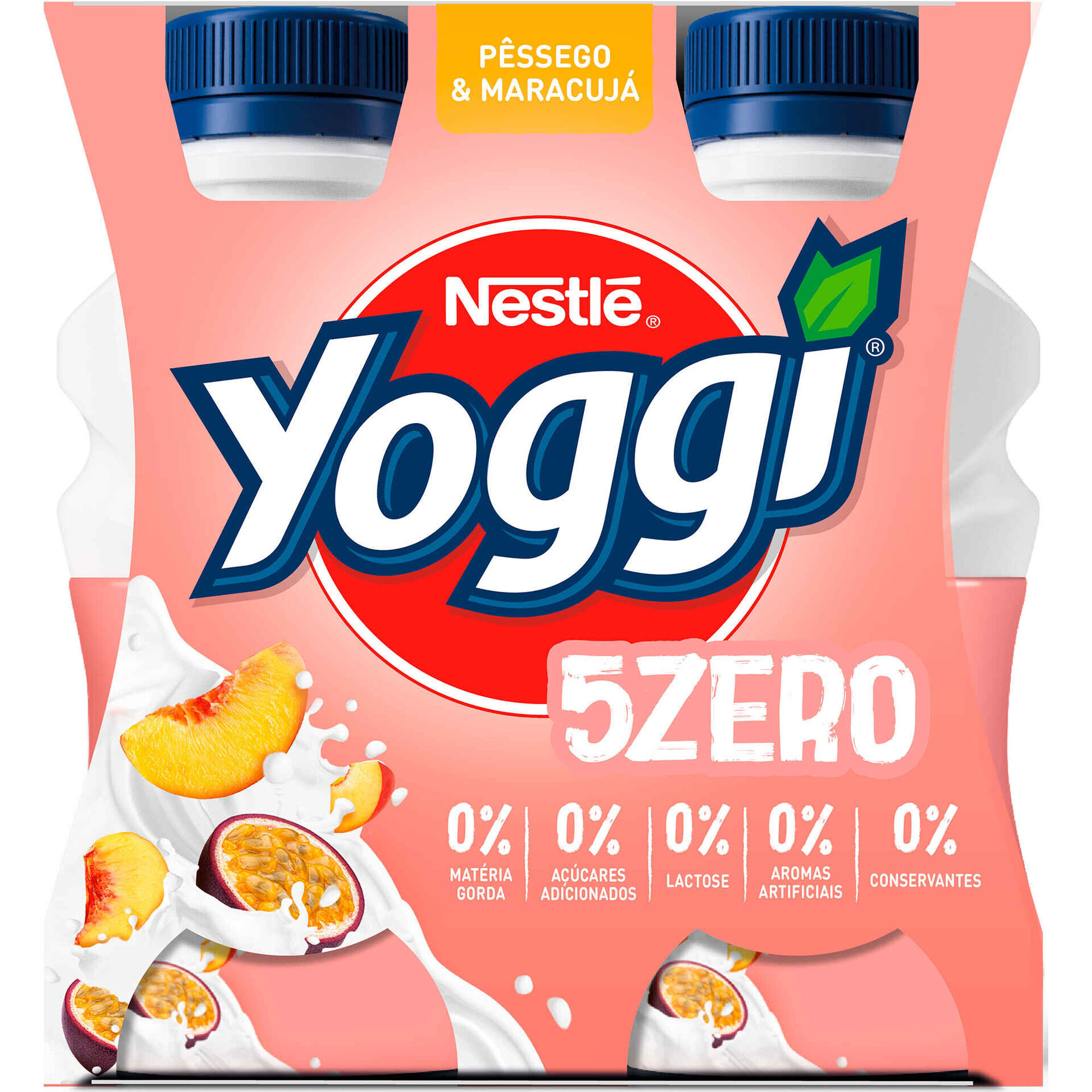 Iogurte Líquido Magro Pêssego e Maracujá sem Lactose
