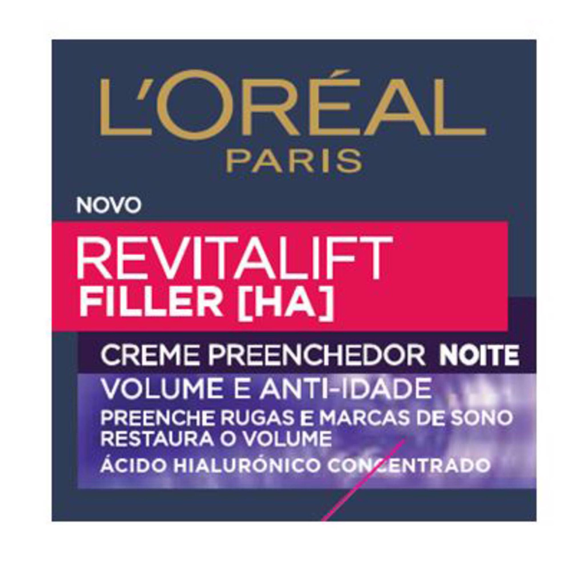 Creme de Rosto Noite Revitalift Filler Volume e Anti-Idade 40+
