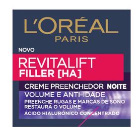 Creme de Rosto Noite Revitalift Filler Volume e Anti-Idade 40+