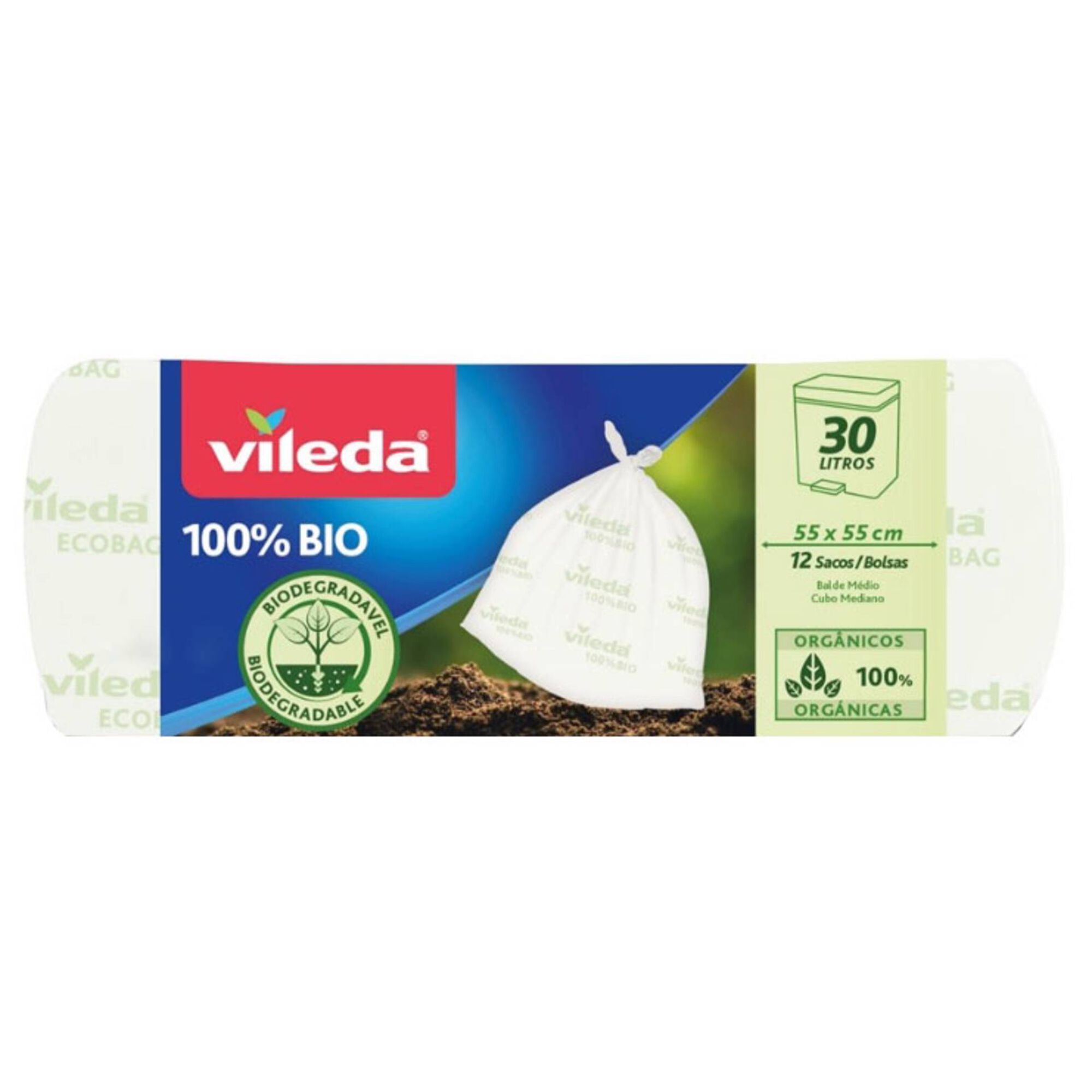 Sacos Lixo 100% Bio 30 lt