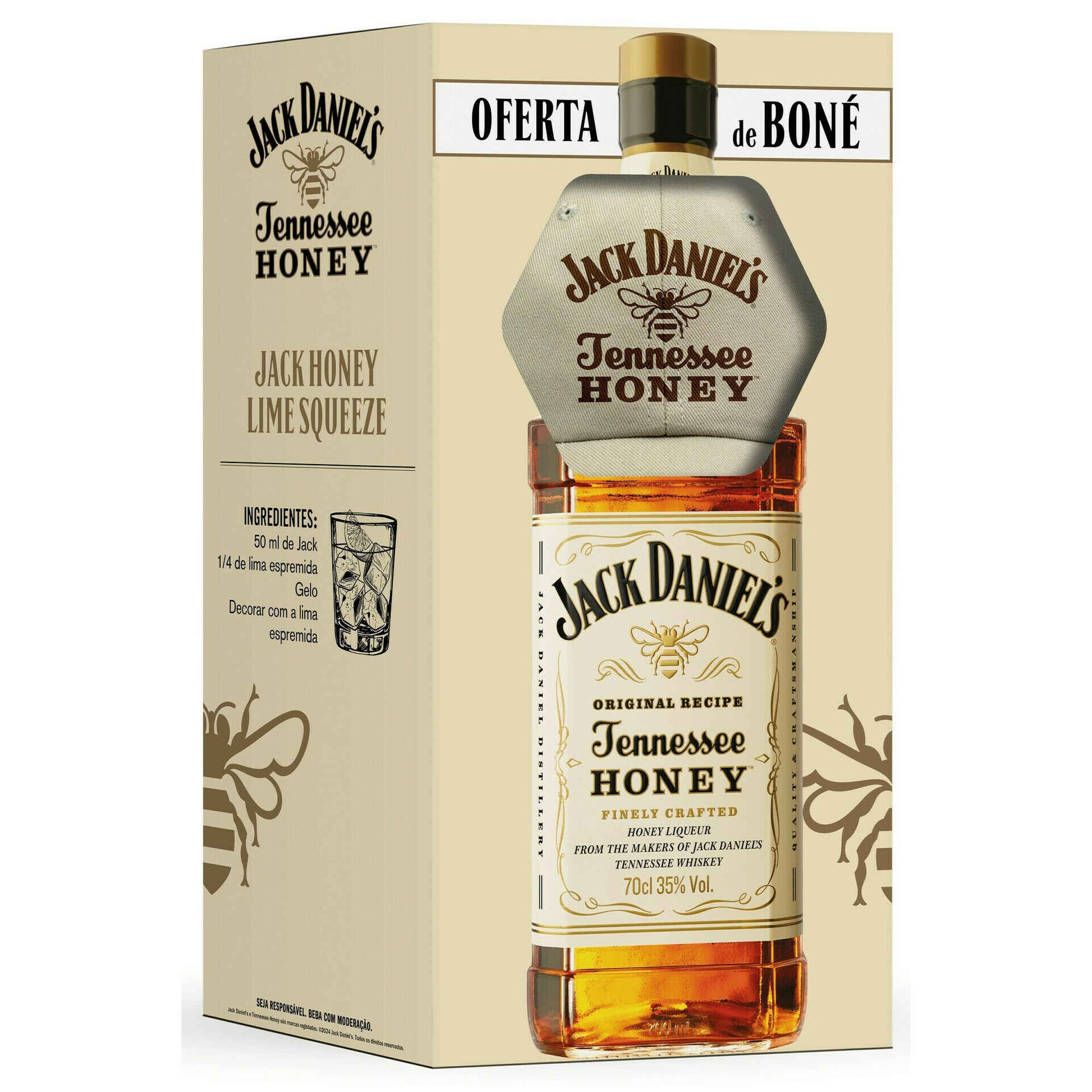 Jack Daniel's Honey Bebida Espirituosa com Bon&eacute;