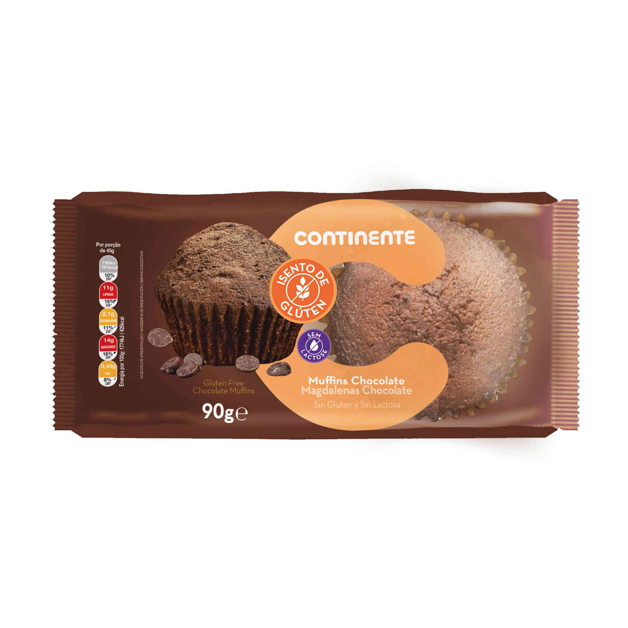 Muffin de Chocolate sem Glúten