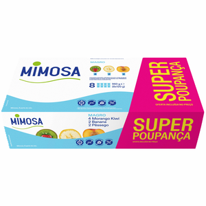 Iogurte Magro Aroma Morango, Kiwi, Banana e Pêssego Mimosa