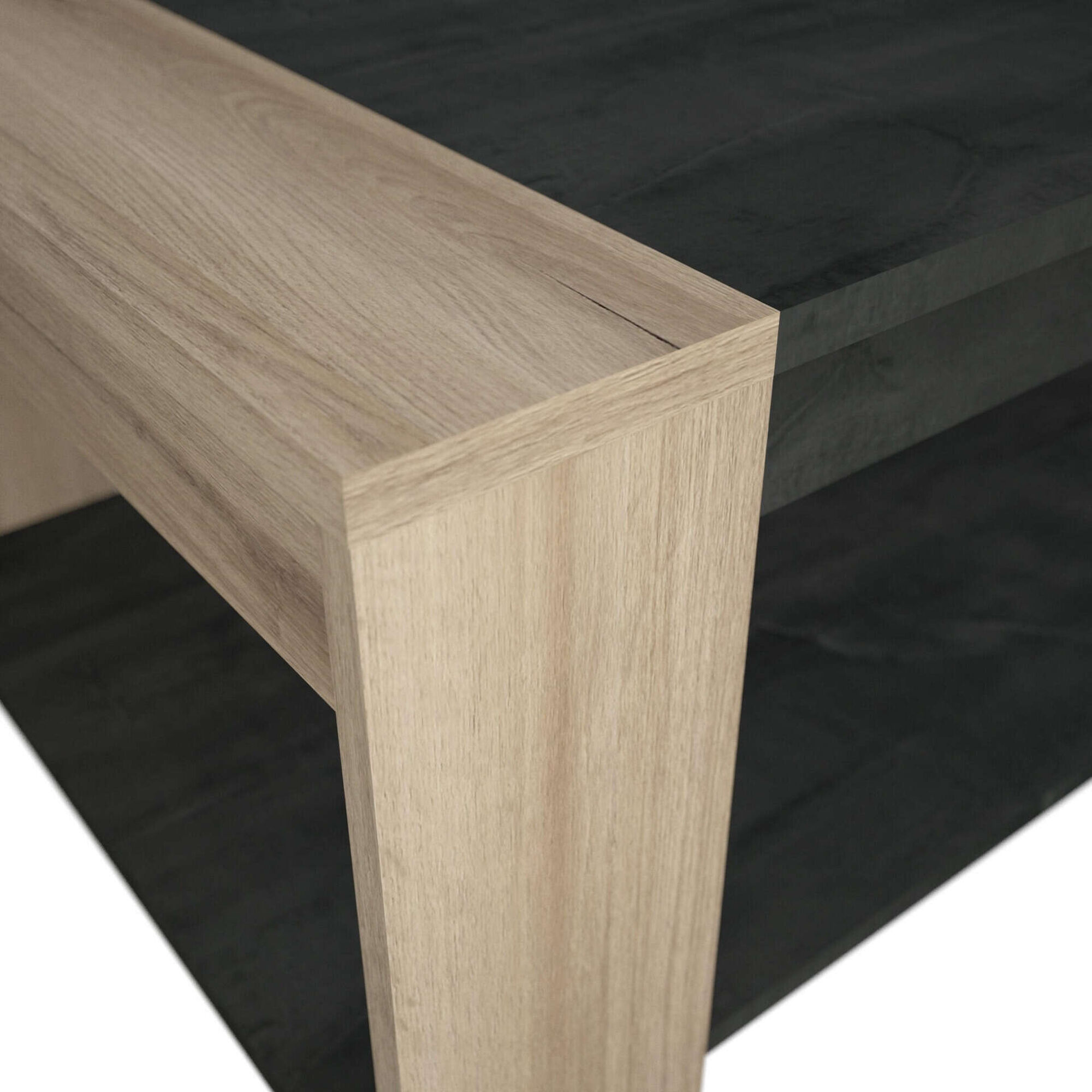 Mesa de Centro 109x52x38cm Preto Sheffield Mesa de Centro 109x52x38cm Preto Sheffield