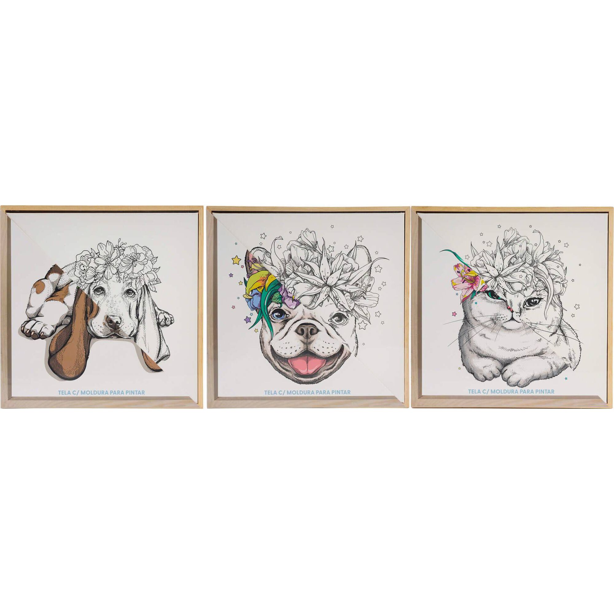 Tela com Moldura para Pintar