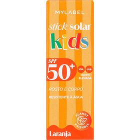 Protetor Solar Stick Rosto e Corpo Kids Laranja FPS 50+ MyLabel