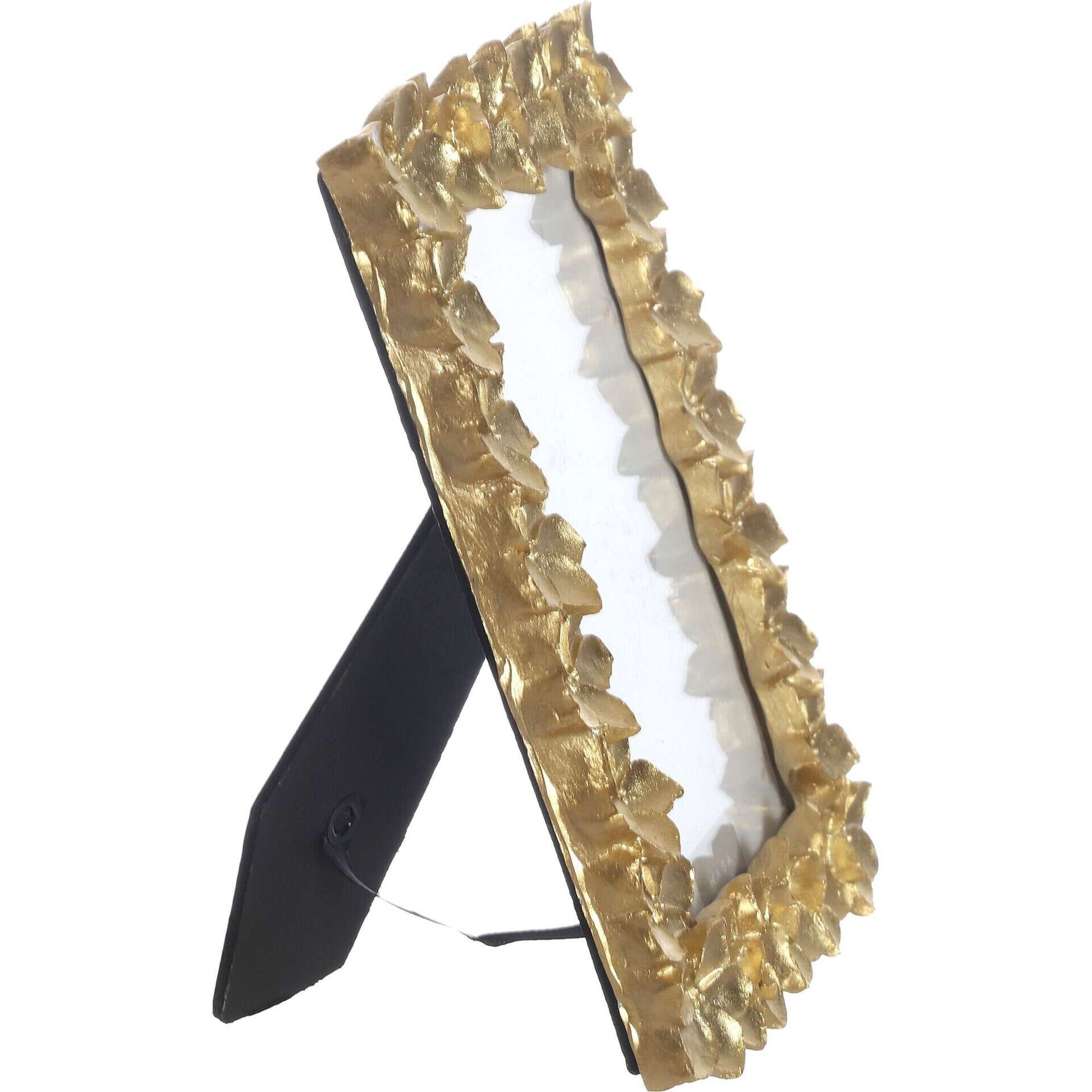 Moldura 10x15cm Flores Dourada