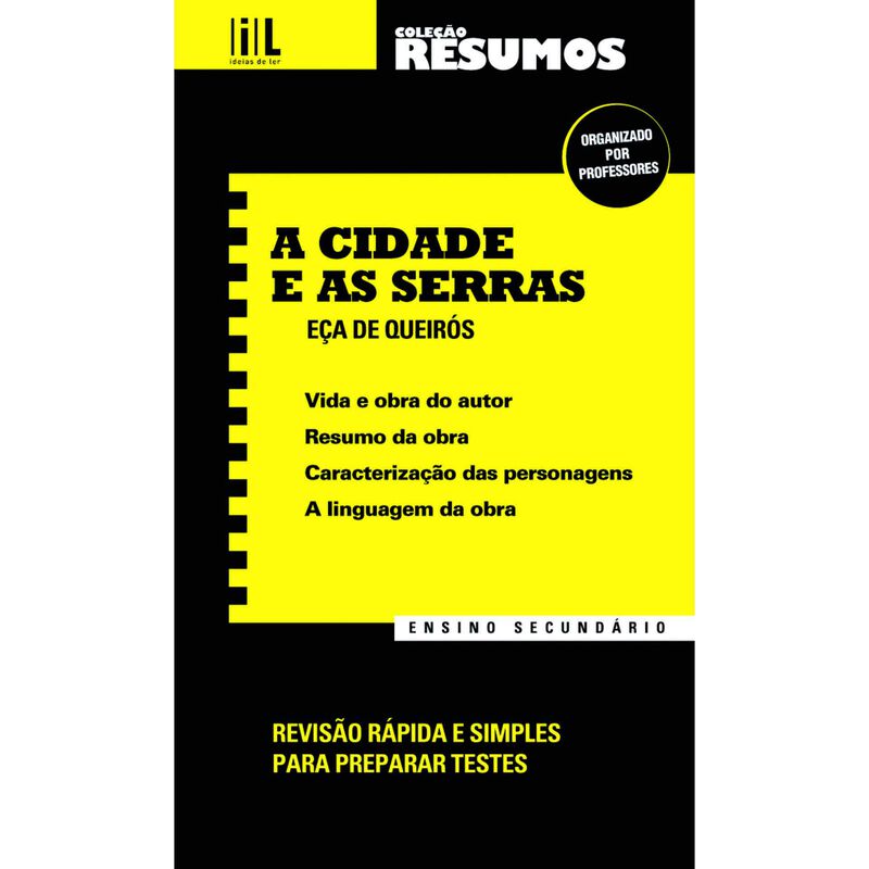 Resumos - A Cidade e as Serras (Ensino Secundário) de Ideias de Ler
