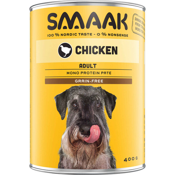 Comida Húmida para Cão Adulto Sem Cereais Frango Lata Smaak