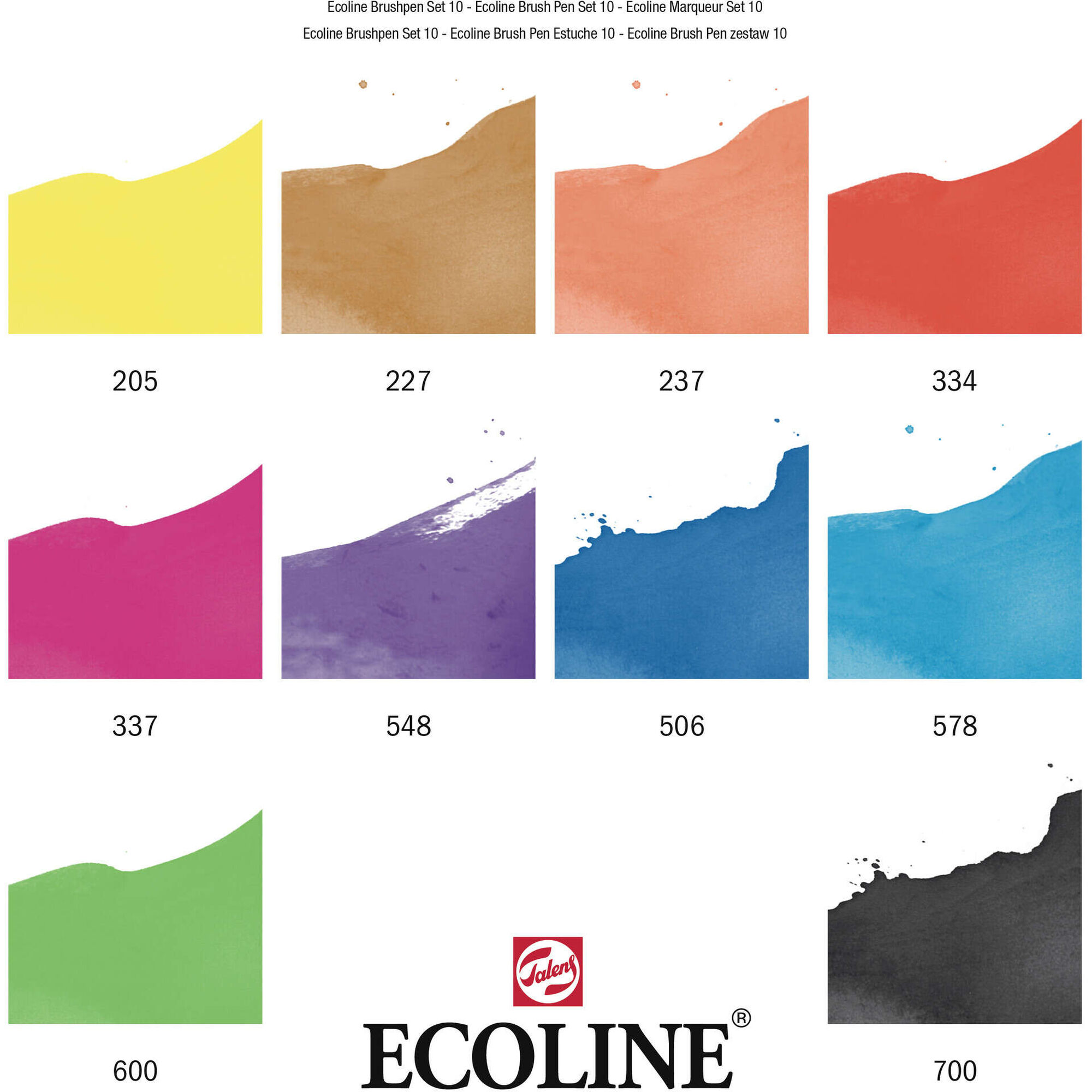 Marcadores  Brush Pen Ecoline